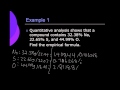 Empirical Formulas and Calculations
