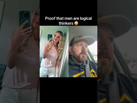 Proof that men are logical thinkers 😅…#shorts