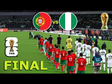 PORTUGAL vs NIGERIA - FINAL | FIFA World Cup 2026 USA | Full Match All Goals |  PES Gameplay