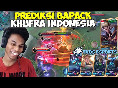INI DIA KEMAMPUAN PREDIKSI DARI LJ BAPAK KHUFRA INDONESIA !! FULL TEAM EVOS ESPORTS !!