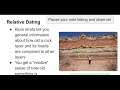 Geology Concepts and Fossil Analysis