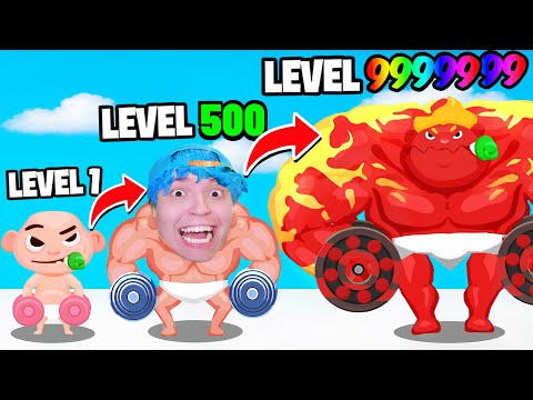 A CADA SEGUNDO O BEBÊ FICA MAIS FORTE ATÉ VIRAR GIGANTE!! (Muscle Boy)