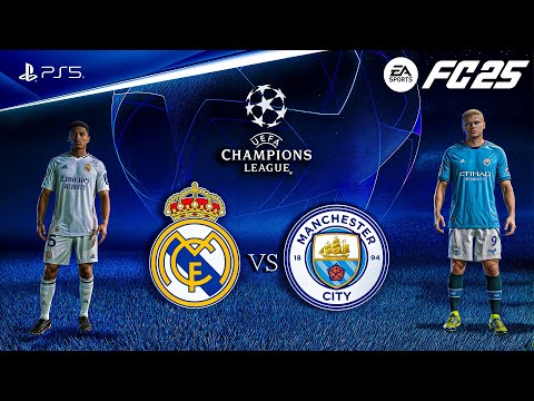 FC 25 - Real Madrid vs. Man City Ft. Mbappe, Haaland, | UEFA Champions League Playoff | PS5™ [4K60]