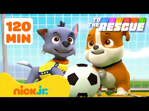 PAW Patrol Best Sports Teamwork To The Rescues! 🏃‍♀️ 120 Minute Compilation | Nick Jr.