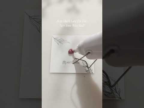 Making Pink & Cream Two-Tone Wax Seals #waxseal #waxseals #waxsealing #craft #crafting