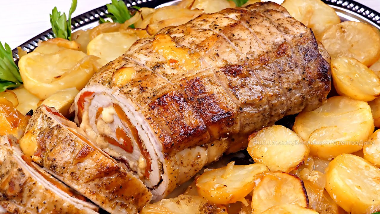 Мясной рулет на праздничный стол! Горячее блюдо для большой компании!