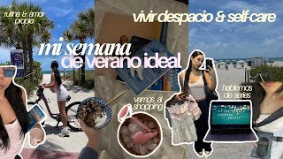 Un semana de verano conmigo 🌞🐚🌺 vlog, self-care, hauls, rutina de skincare y cosas de besties