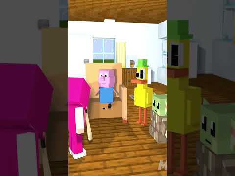 MASHA SE QUEDA A CARGO #shorts #sprunki #poppyplaytimecapitulo4 #minecraft
