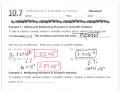 Scientific Notation Operations and Comparisons