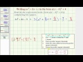 Quadratic Expression Transformation Quiz