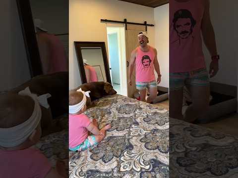 Surprising my husband by dressing our daughter just like him #daddydaughter #matchingoutfit #dads