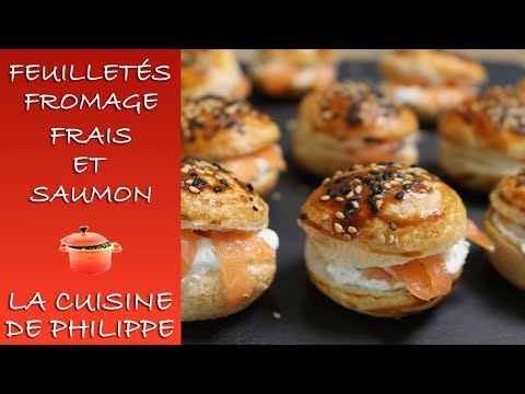 Feuilletés fromage frais et saumon