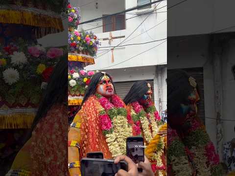 Potharaju entry with huge crowd in Lalapet Bonalu Festival #bonalu #potharajudance #bonalu #trend