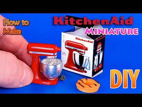 DIY Miniature Stand mixer KitchenAid - Tutorial| DollHouse | How to make