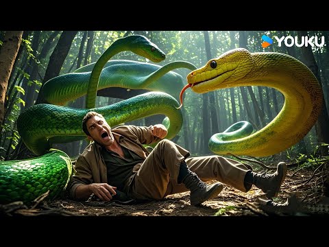 Two giant snakes fighting each other for a man! | Metamorphosis | YOUKU MONSTER MOVIE