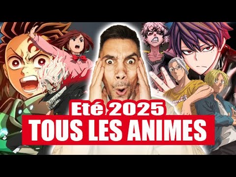 TOUTES LES SORTIES ANIME de cet été 2025 ! Avec DATES de sorties et où les visionner #anime #animes