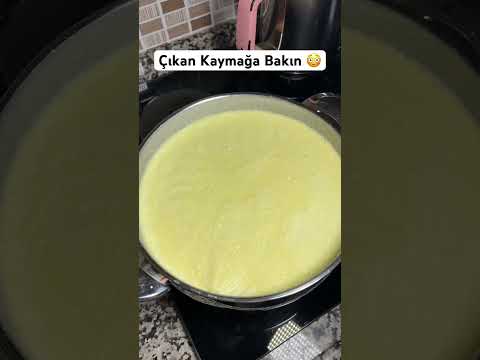 3 kg sütten neredeyse 500 gram kaymak çıktı Sütün adın Jersey geri kalan 2 kg ile de yoğurt yaptım