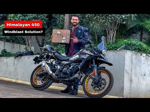 Himalayan 450 - Gets New Windshield? Windblast Reduction?