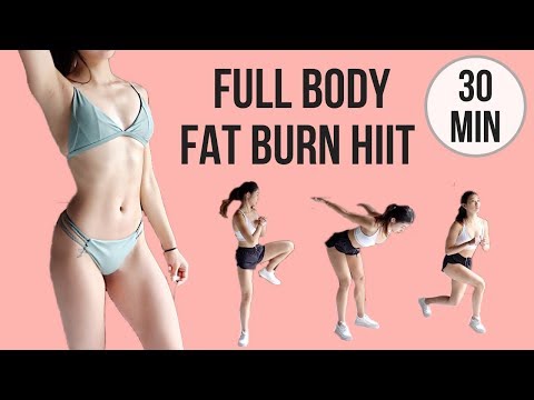 30 min Full Body Fat Burn HIIT - Abs, Arms, Thighs & Legs! (Standing Exercises Only, No Mat Needed)