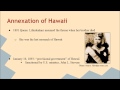 Hawaii's History and Annexation