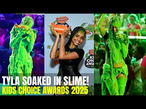 Tyla Gets Slimed at Kids' Choice Awards 2025! 💚