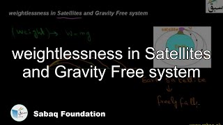 weightlessness in Satellites and Gravity Free system