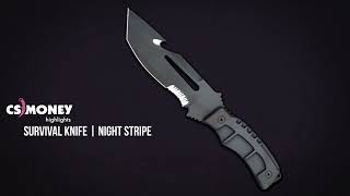 Survival Knife Night Stripe Gameplay