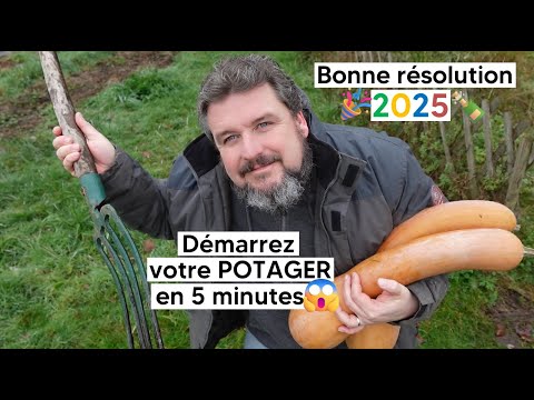 Votre bonne résolution 2025 ! 🍾🎉 Commencez le POTAGER en 5 MINUTES Chrono !