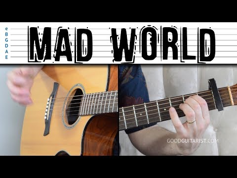 mad world gary jules piano chords