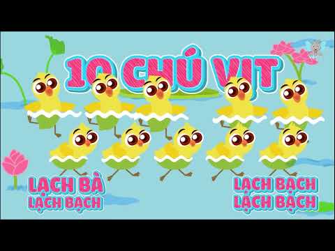 10 Chú Vịt Lạch Bạch | Bé Học Đếm | Nhạc Thiếu Nhi Hay | Voi TV