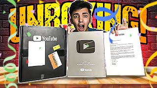 UNBOXING My 100K Silver Play button!😱