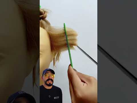 Asi se corta con la tecnica correcta #barbershop #tijeras