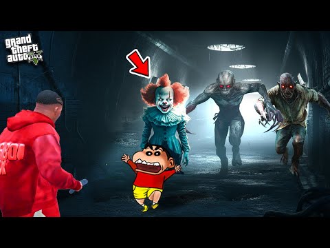 Franklin Attacked by DEVIL GOD Army To Fight In GTA 5 | SHINCHAN and CHOP