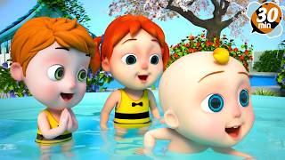 (30 Mins) Swimming Song! 🌊 Let's Go to the Beach | Nursery Rhymes & Kids Songs + More Songs For Kids