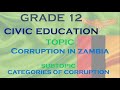 Types and Tactics of Corruption
