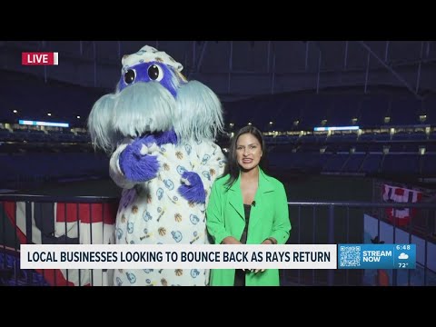YouTube video thumbnail: Local Business Looking to Bounce Back as Rays Return to Tropicana Field