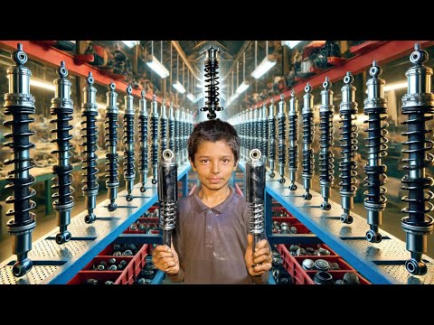 How Motorcycle Shock Absorbers Are Manufactured | Shock Absorbers Factory Tour