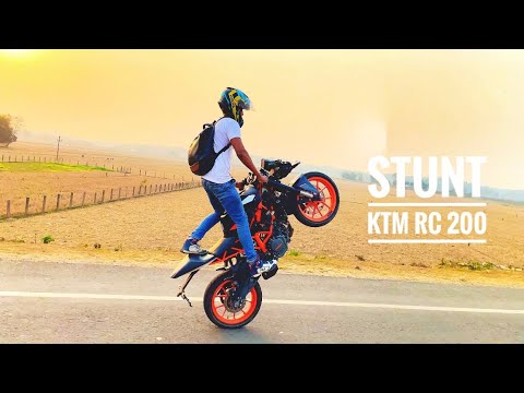 KTM RC 200 STUNT #rukserstunt #ktm #rc200