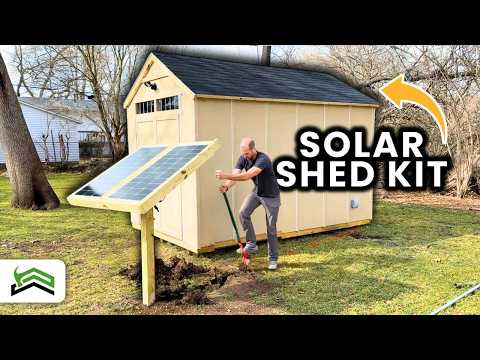 I Built the Ultimate Solar Shed – Off-Grid Power and Storage!