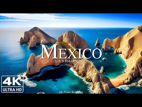Mexico 4k - Relaxing Music With Beautiful Natural Landscape - Amazing Nature