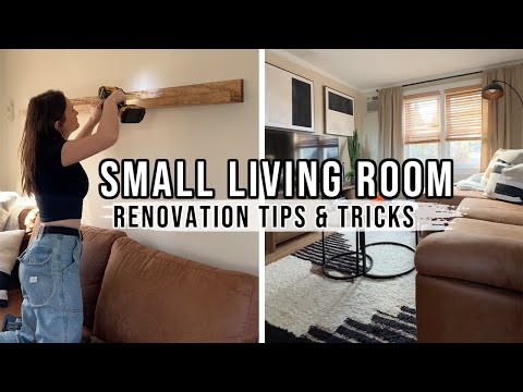 SMALLEST Living Room Gets BIG Makeover