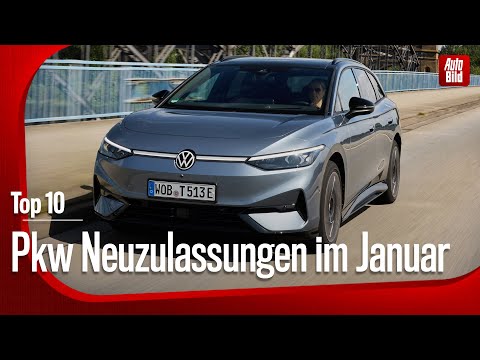 Top 10 | Pkw-Neuzulassungszahlen Januar 2025