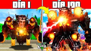SOBREVIVÍ 100 DÍAS como SKIBIDI TOILET GMAN en GTA 5!! (Skibidi Toilet mod)