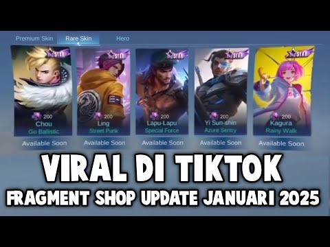 FRAGMENT SHOP UPDATE JANUARI 2025 YANG VIRAL DI TIKTOK - BUG BISA BELI SKIN LIMITED