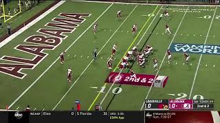 Tua Tagovailoa 1st touchdown pass vs Louisville