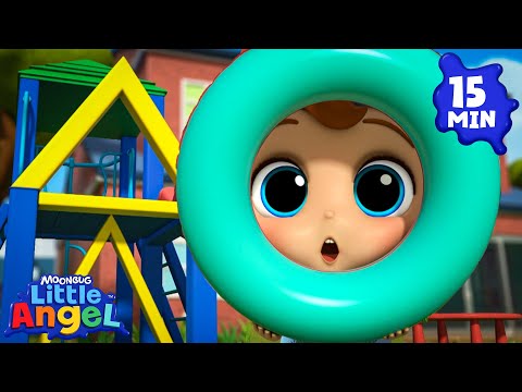 What Shape Is This? | Little Angel 😇 | 🔤 Subtitled Sing Along Songs 🔤 | Cartoons for Kids