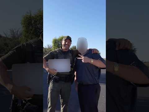 Getting pulled over was his DREAM