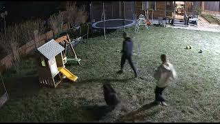 Man Falls Back on Swing While Holding Baby