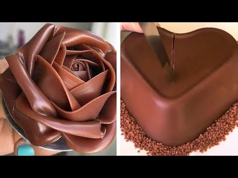 My Favorite Heart Chocolate Cake Decorating Ideas | So Yummy Cake Decorating Tutorial