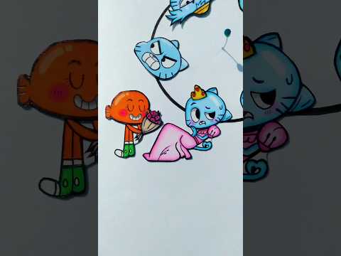 Gumball looks so cute in pink Dress😍✨❤️ Not my problem| Gumball Face Puzzle ❔🤔